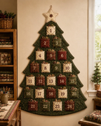 🧵🎄DIY 24-Pocket Fabric Christmas Advent Tree Kit