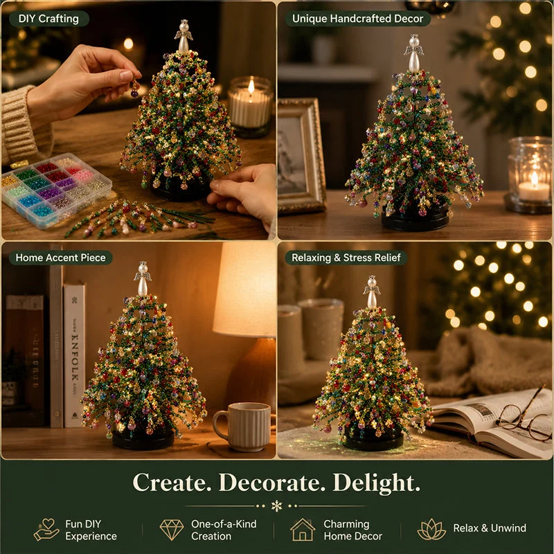 🎄✨ DIY Beaded Christmas Tree Kit
