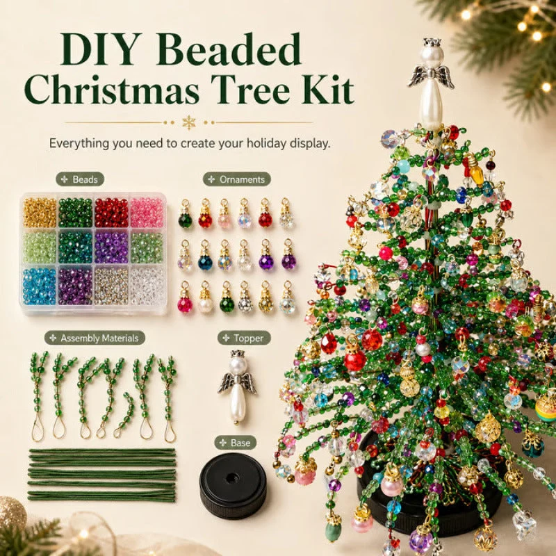 🎄✨ DIY Beaded Christmas Tree Kit