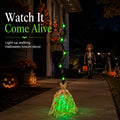 🧹 Animated Light-Up Walking Halloween Broom Decor