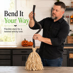 🧹 Animated Light-Up Walking Halloween Broom Decor