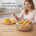 🍎 Fruit storage basket with mesh design to prevent flies and insects. 🧺🍇