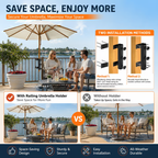 🌂 Adjustable Patio Umbrella Mount Clamp